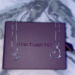 Silver Heart Pendant Necklace